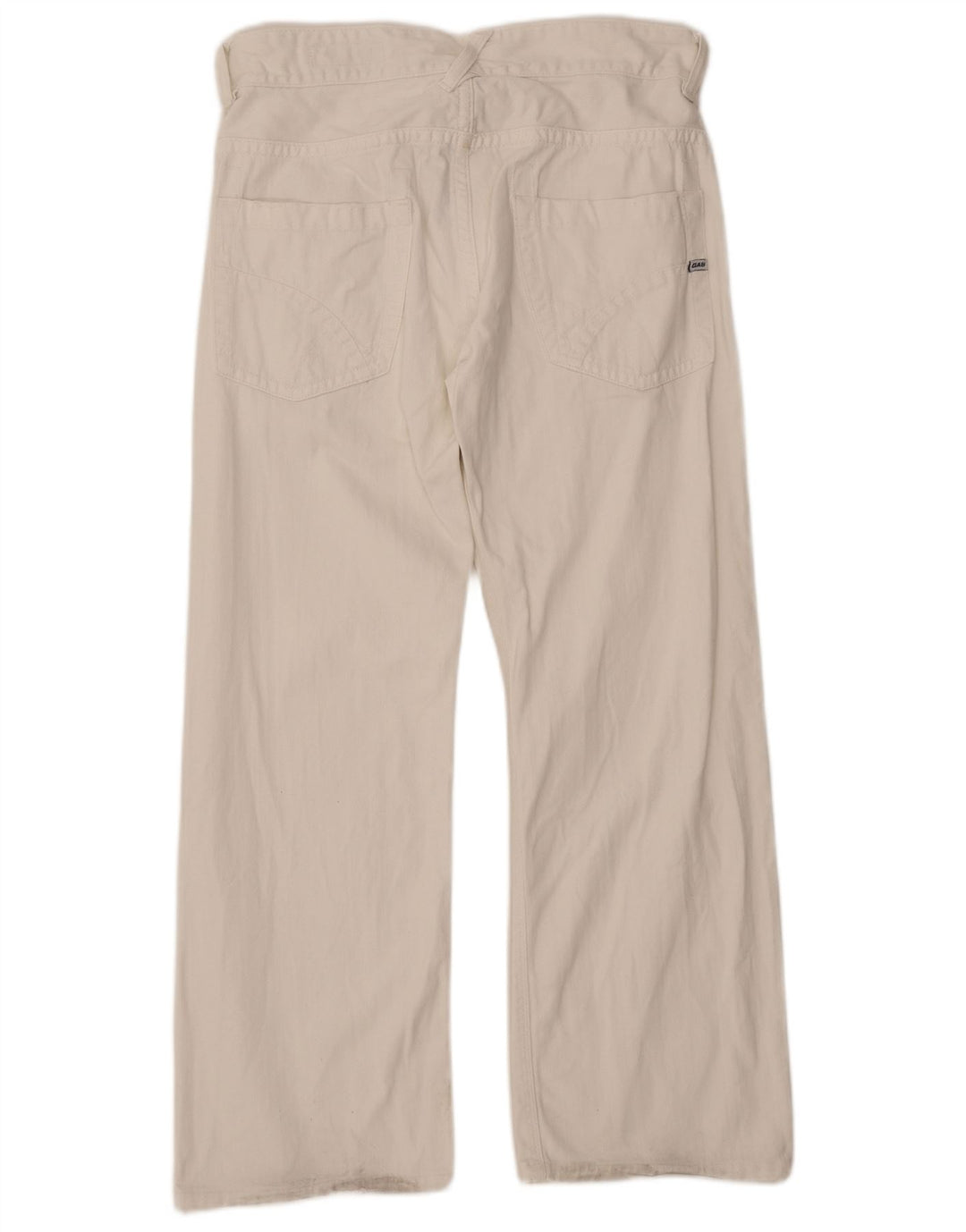 GAS Męskie luźne dżinsy średnie W32 L29 Biała bawełna