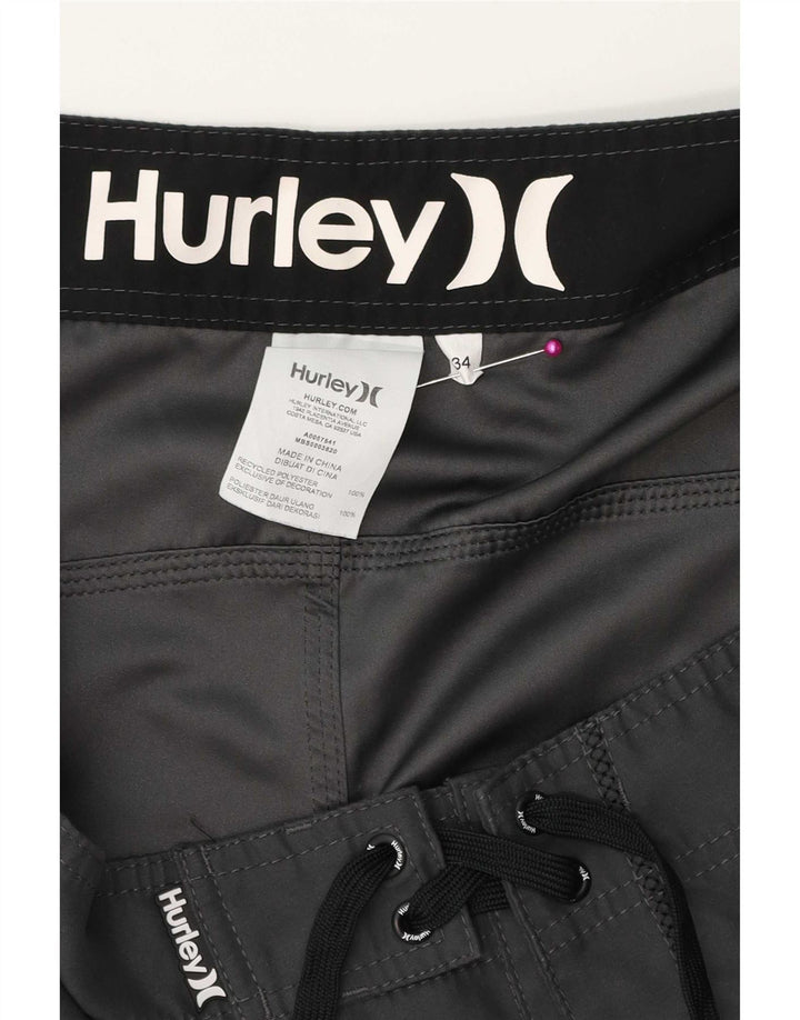 Męskie spodenki kąpielowe Hurley, duże, szare, z poliestru