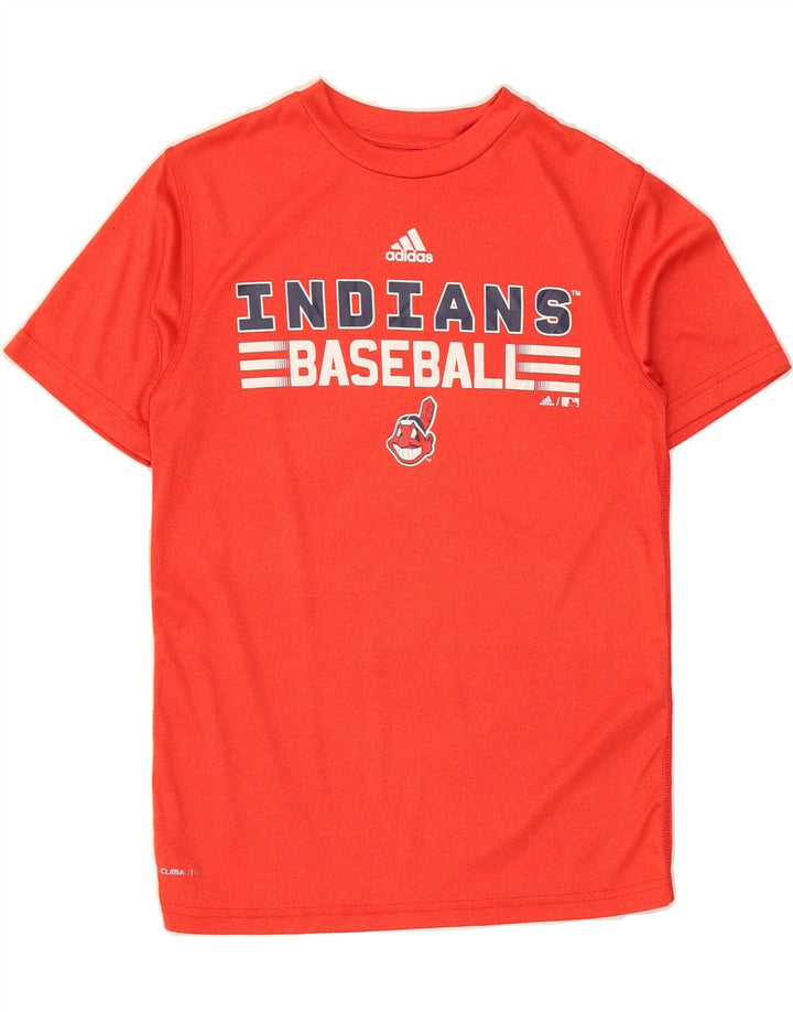 ADIDAS Boys Graphic T-Shirt Top 10-11 Years Medium  Red Polyester Vintage Adidas and Second-Hand Adidas from Messina Hembry 