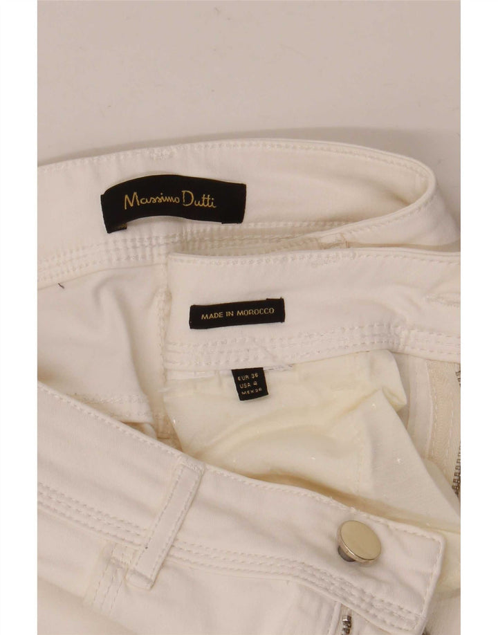 Damskie proste dżinsy Massimo Dutti EU 36 XS W26 L26 Białe
