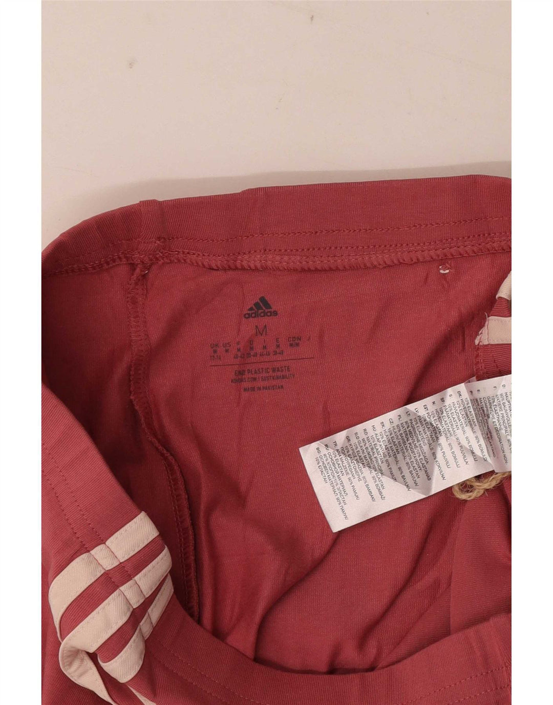 Legginsy damskie Adidas UK 12/14, bawełna w kolorze średniej czerwieni