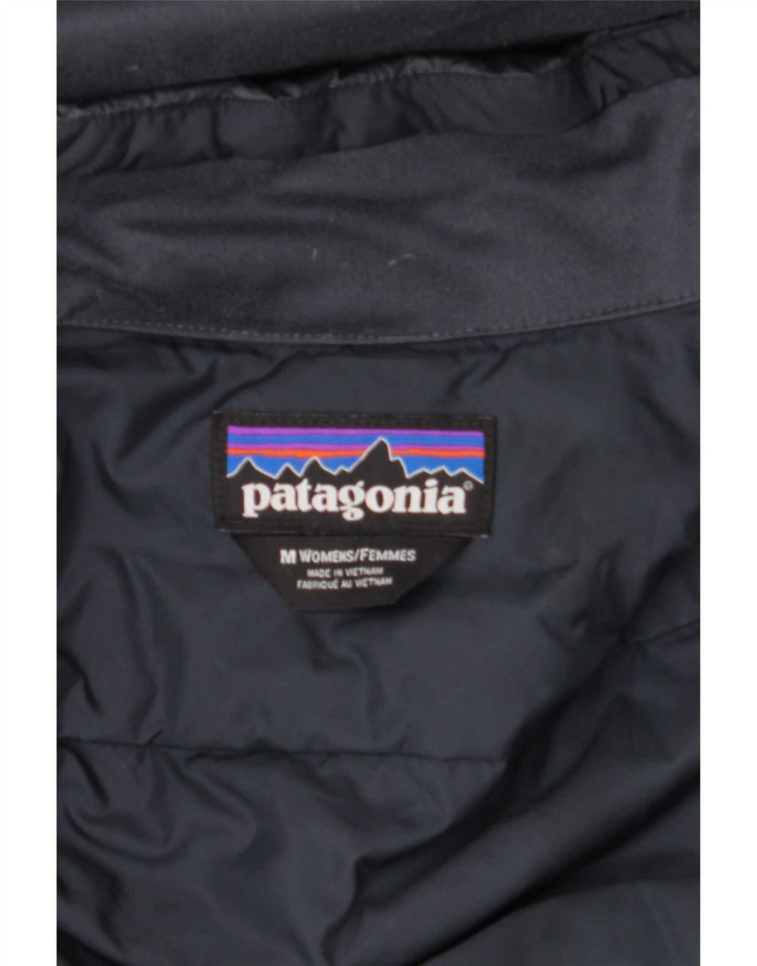 Patagonia Damski płaszcz wiatrówka z kapturem UK 12 Średni szary poliester