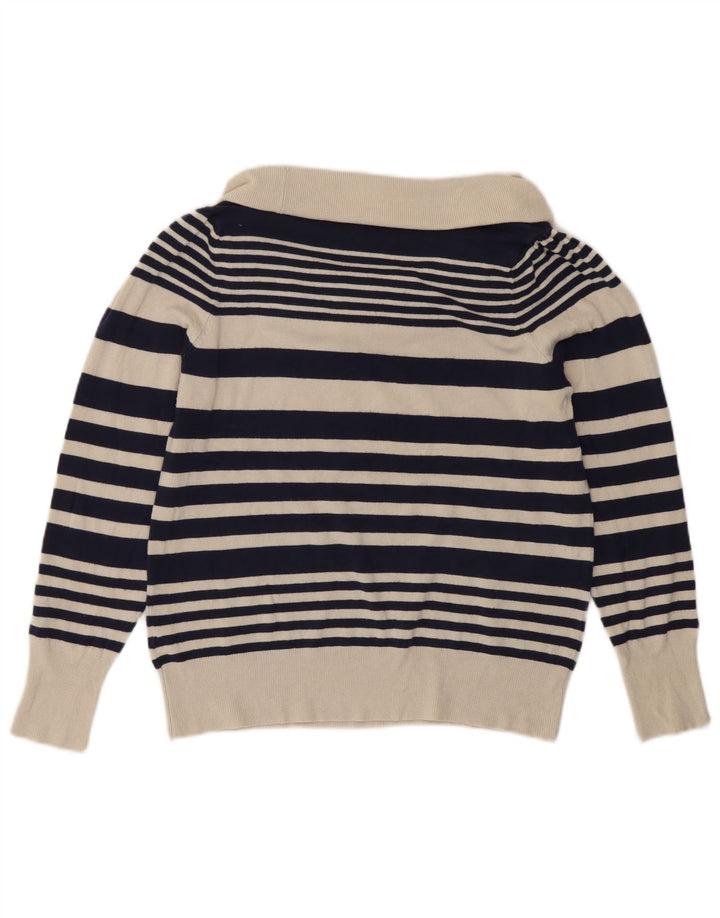 Marks & Spencer Damski sweter z golfem UK 14, duży, granatowy