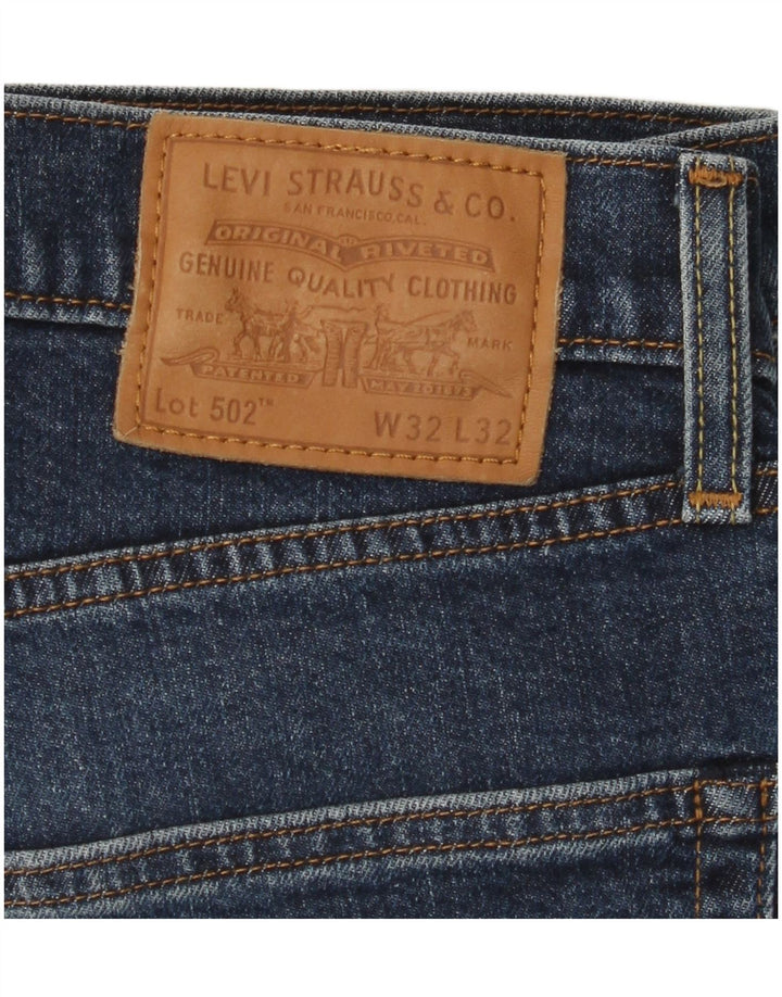 Męskie jeansy LEVI'S 502 zwężane W32 L29, niebieska bawełna
