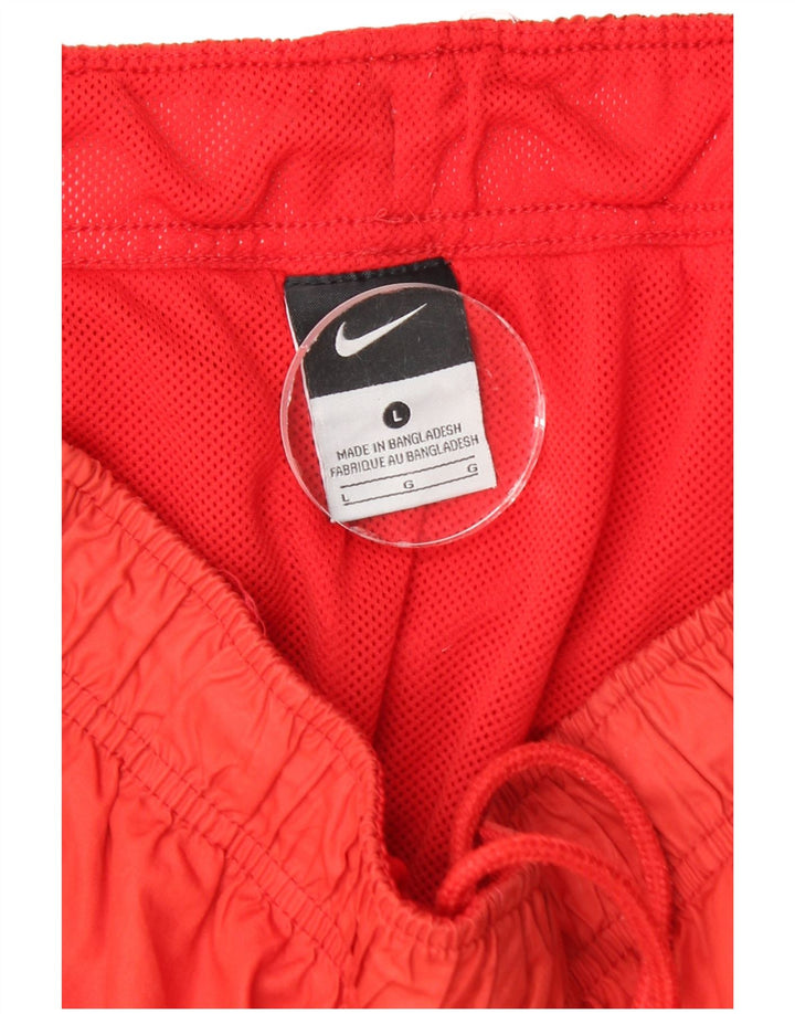 Męskie spodenki sportowe Nike, duże, czerwone, poliestrowe