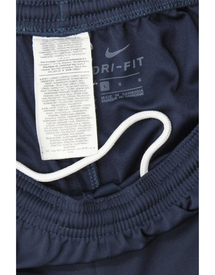 Męskie spodnie dresowe Nike, duże, granatowe, poliestrowe
