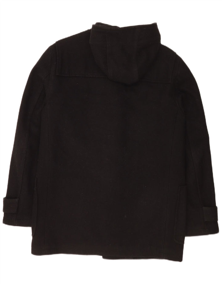 Męski płaszcz z kapturem Superdry UK 40 Large Black Wool