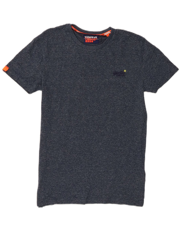 T-shirt męski Superdry, mały, bawełniany w granatowe plamki