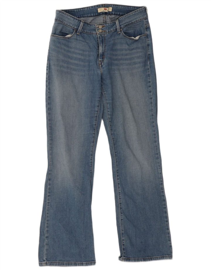 Jeansy Levi's Damskie 528 Curvy Bootcut US 14 Duże W32 L31 Niebieskie Bawełniane