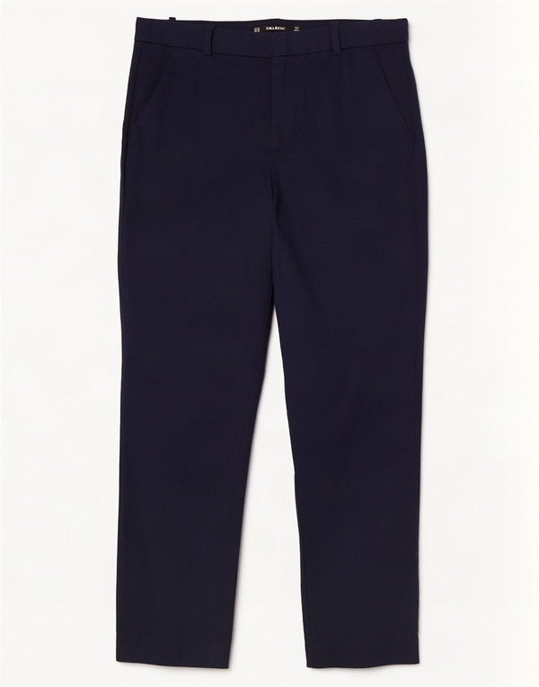 Spodnie damskie Zara Straight Chino EU 38 Small W28 L26 Granatowe