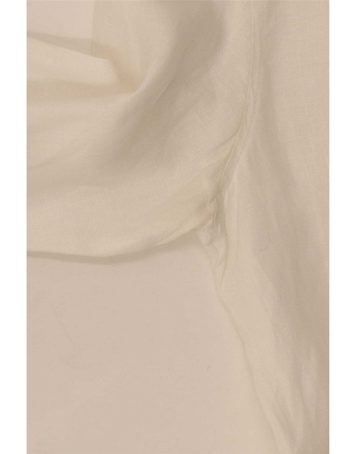 Koszula męska Calvin Klein Jeans, średnia, biała lniana