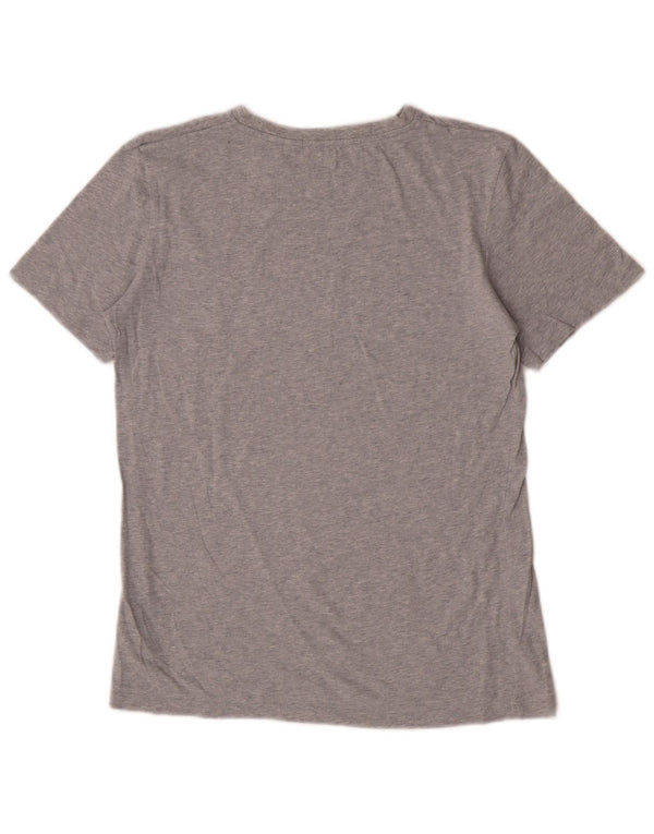 Chłopięcy T-shirt z grafiką Calvin Klein Jeans, 15-16 lat, szara bawełna w plamki