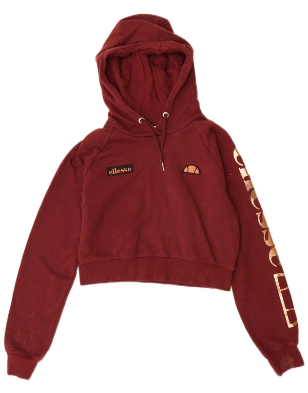 Damski dres Ellesse Graphic Full UK 8 Small Burgundowa bawełna
