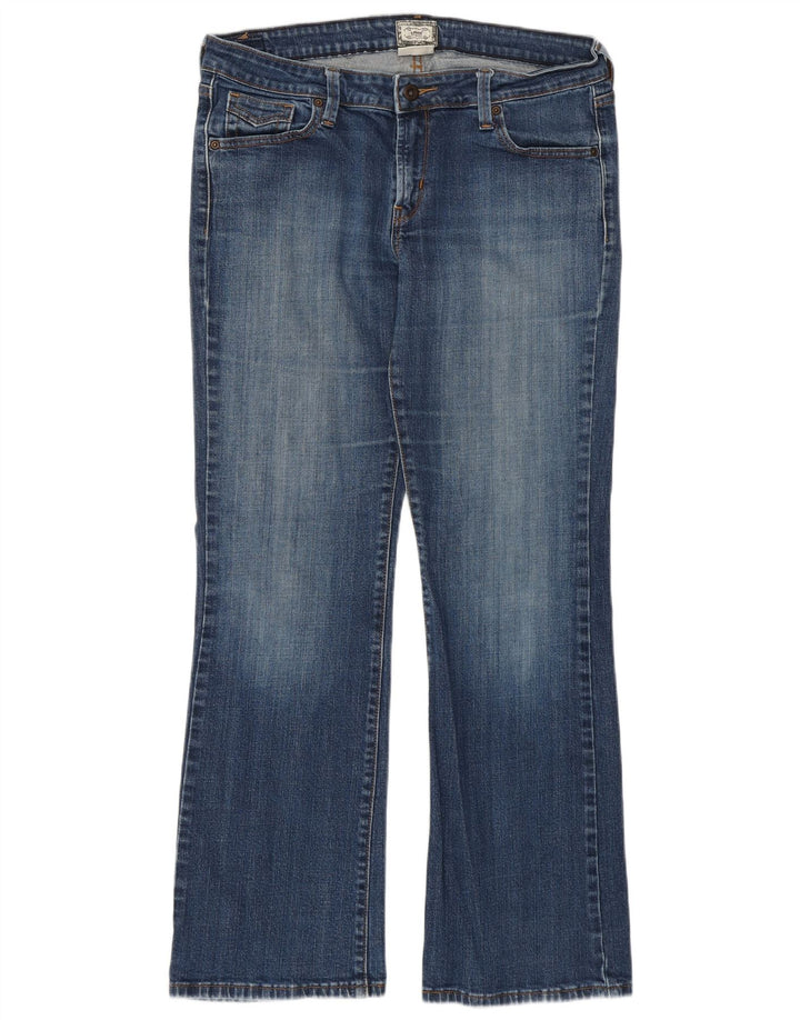 Dżinsy damskie LEVI'S 545 Low Bootcut US 14 XL W36 L30 Niebieskie bawełniane