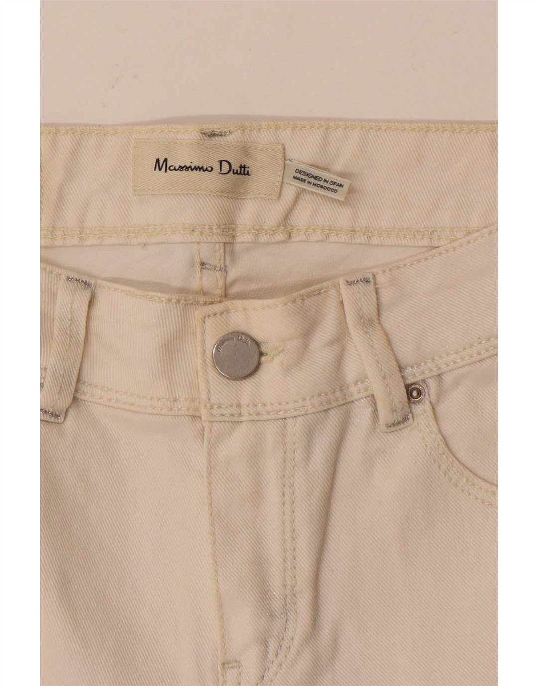 Damskie jeansy skinny Massimo Dutti W26 L28 białe
