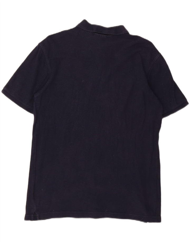 FILA Mens Polo Shirt Medium Navy Blue Cotton Vintage Fila and Second-Hand Fila from Messina Hembry 