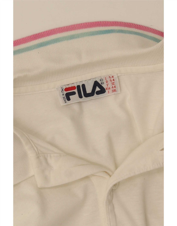 Męska koszulka polo Fila Graphic IT 54 XL w białe paski