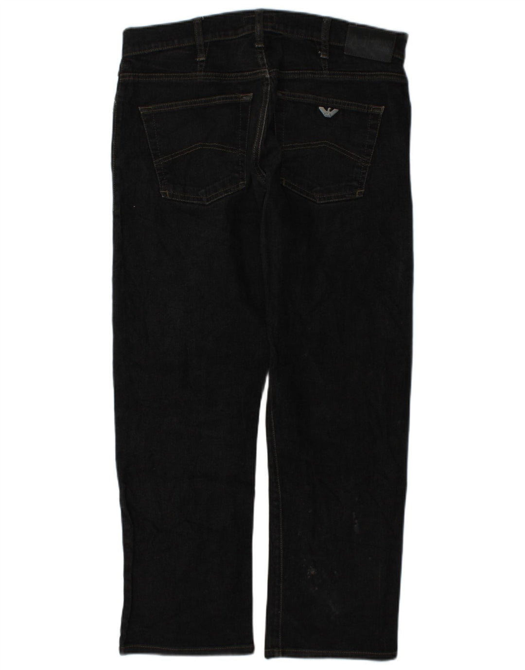 Armani Męskie Zathan Straight Jeans W33 L28 Szara bawełna
