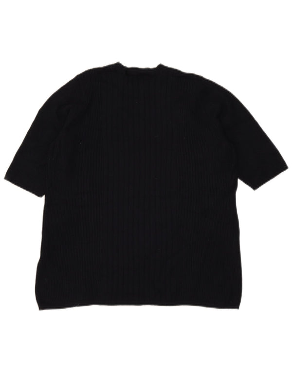Sweter damski Marks & Spencer z okrągłym dekoltem, UK 14, duży, granatowy