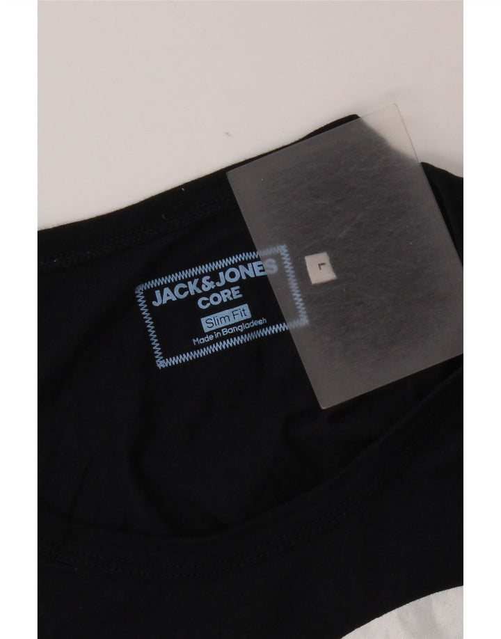 Męska kamizelka z grafiką Jack & Jones o dopasowanym kroju, duża, granatowa