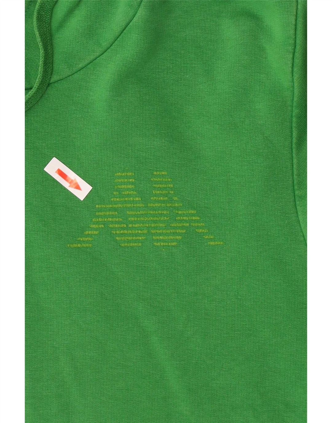 Męski sweter z kapturem Kappa z grafiką, średnio zielony, bawełniany