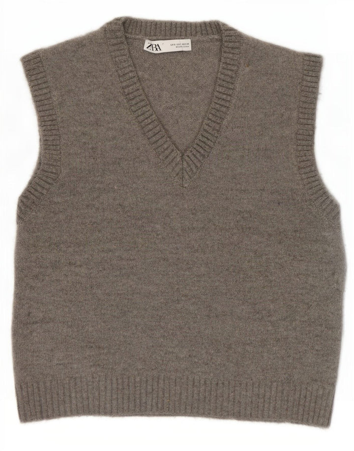 Tank top damski Zara UK 10, mały, szary