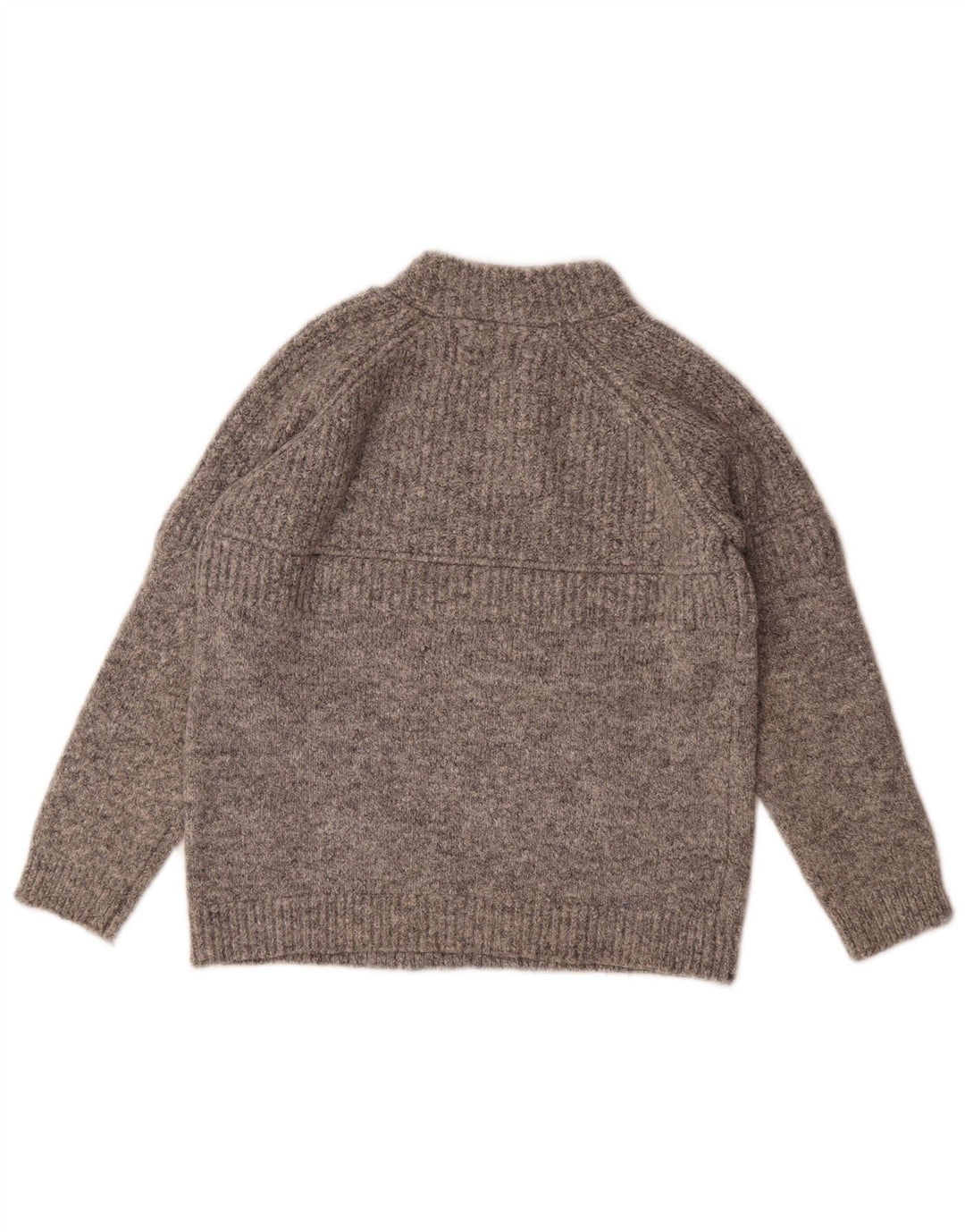 Zara Dziewczęcy sweter z golfem 9-10 lat Szary poliester