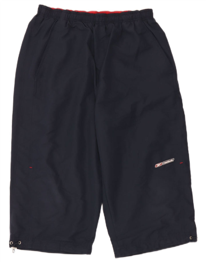 Męskie spodnie dresowe Adidas Capri XL granatowe, poliestrowe