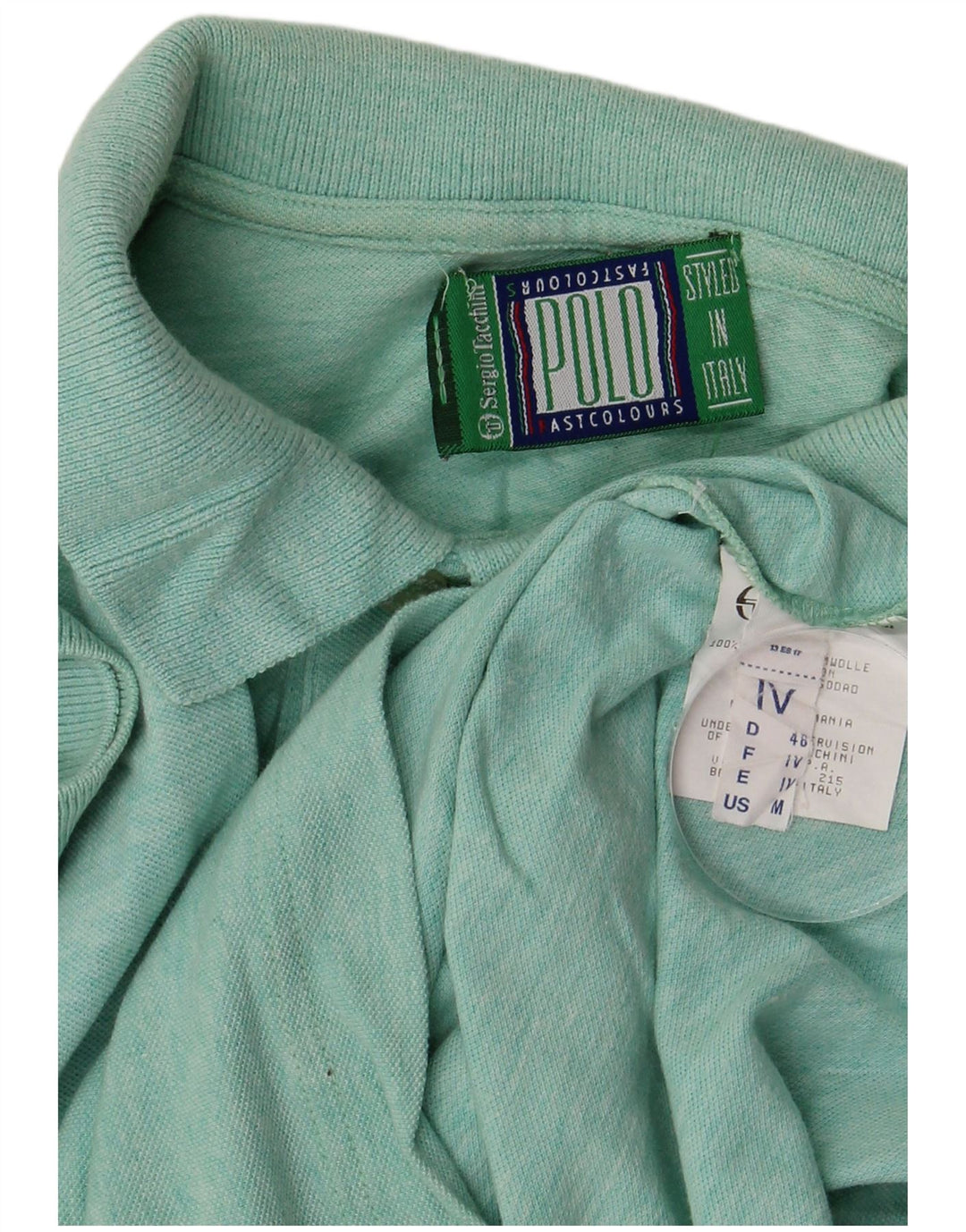 Męska koszulka polo Sergio Tacchini, średnia zielona bawełna