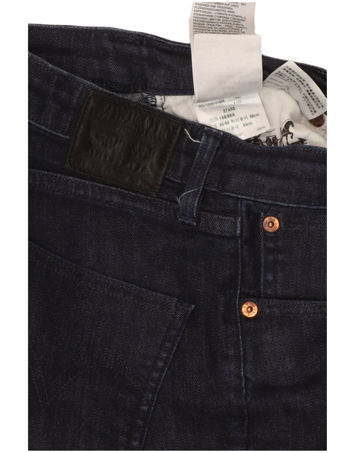 Damskie jeansy skinny LEVI'S W27 L32 Granatowa bawełna