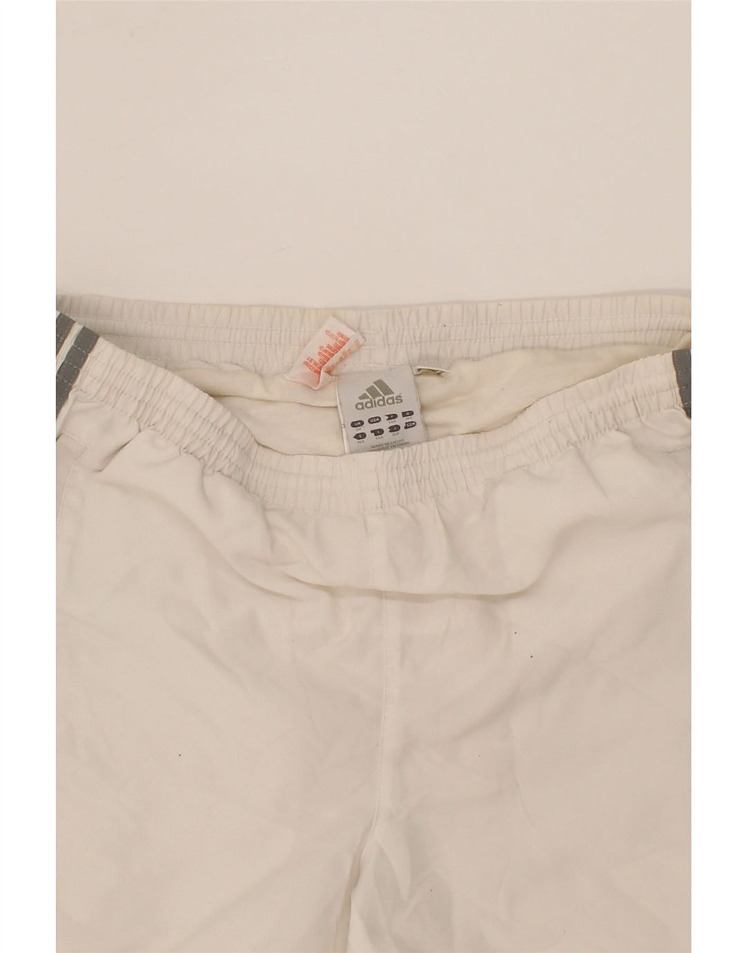 ADIDAS Boys Sport Shorts 13-14 Years White Polyester Vintage Adidas and Second-Hand Adidas from Messina Hembry 