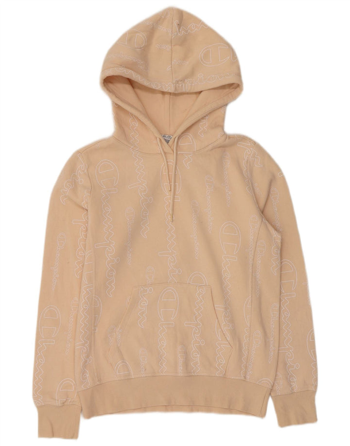 Damska bluza z kapturem Champion Graphic UK 12 Medium Beige