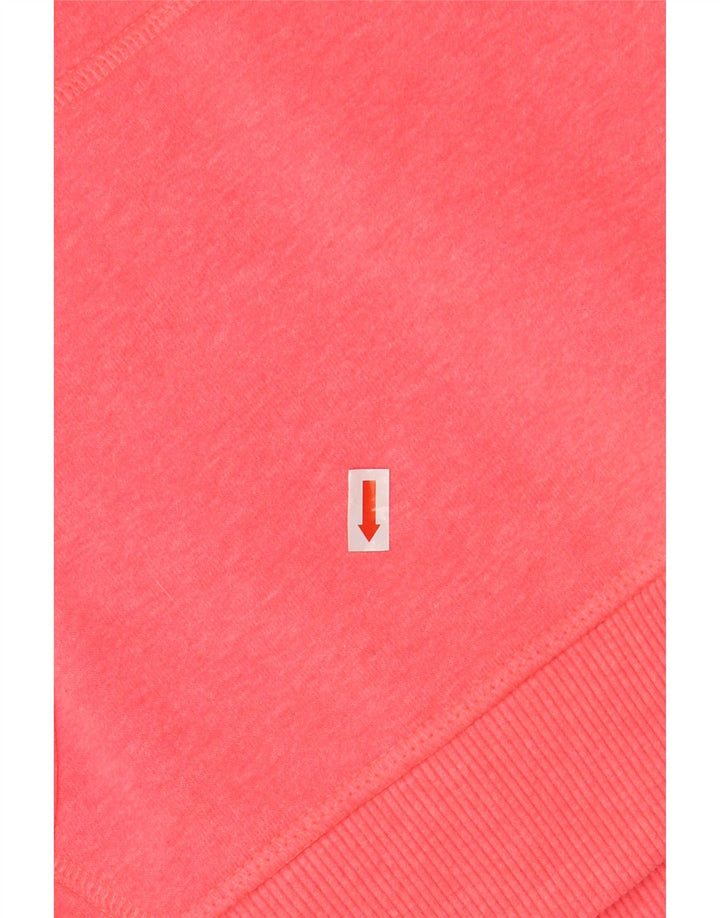 Damski sweter z kapturem i grafiką SUPERDRY UK 16, duży, różowy, bawełniany