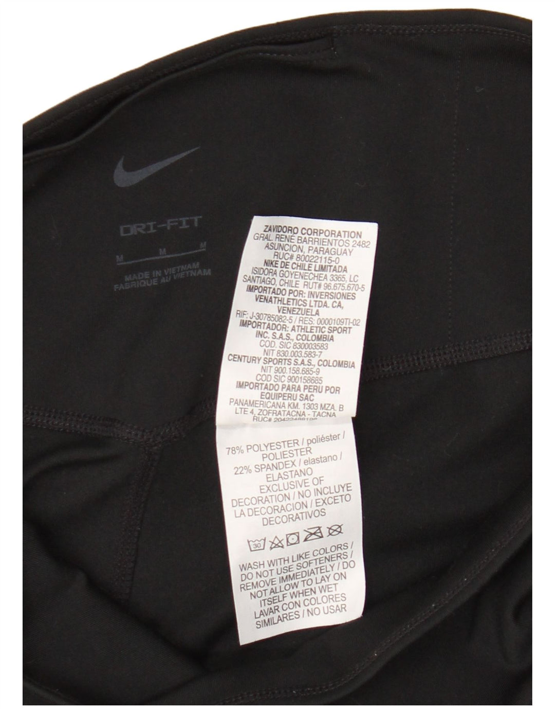 Damskie spodenki sportowe Nike Dri Fit UK 12, średni czarny poliester