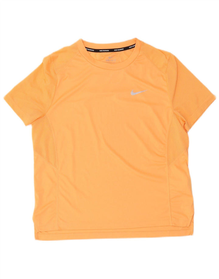 Męski T-shirt Nike Dri Fit, duży, pomarańczowy, poliester