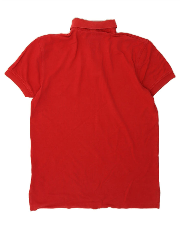 TOMMY HILFIGER Mens Polo Shirt Small Red Vintage Tommy Hilfiger and Second-Hand Tommy Hilfiger from Messina Hembry 