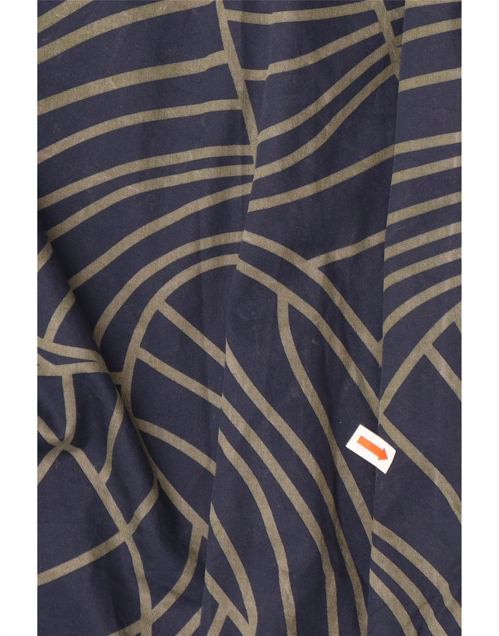 COS Damska Sukienka Asymetryczna EU 42 Duża Granatowa Geometryczna Bawełna