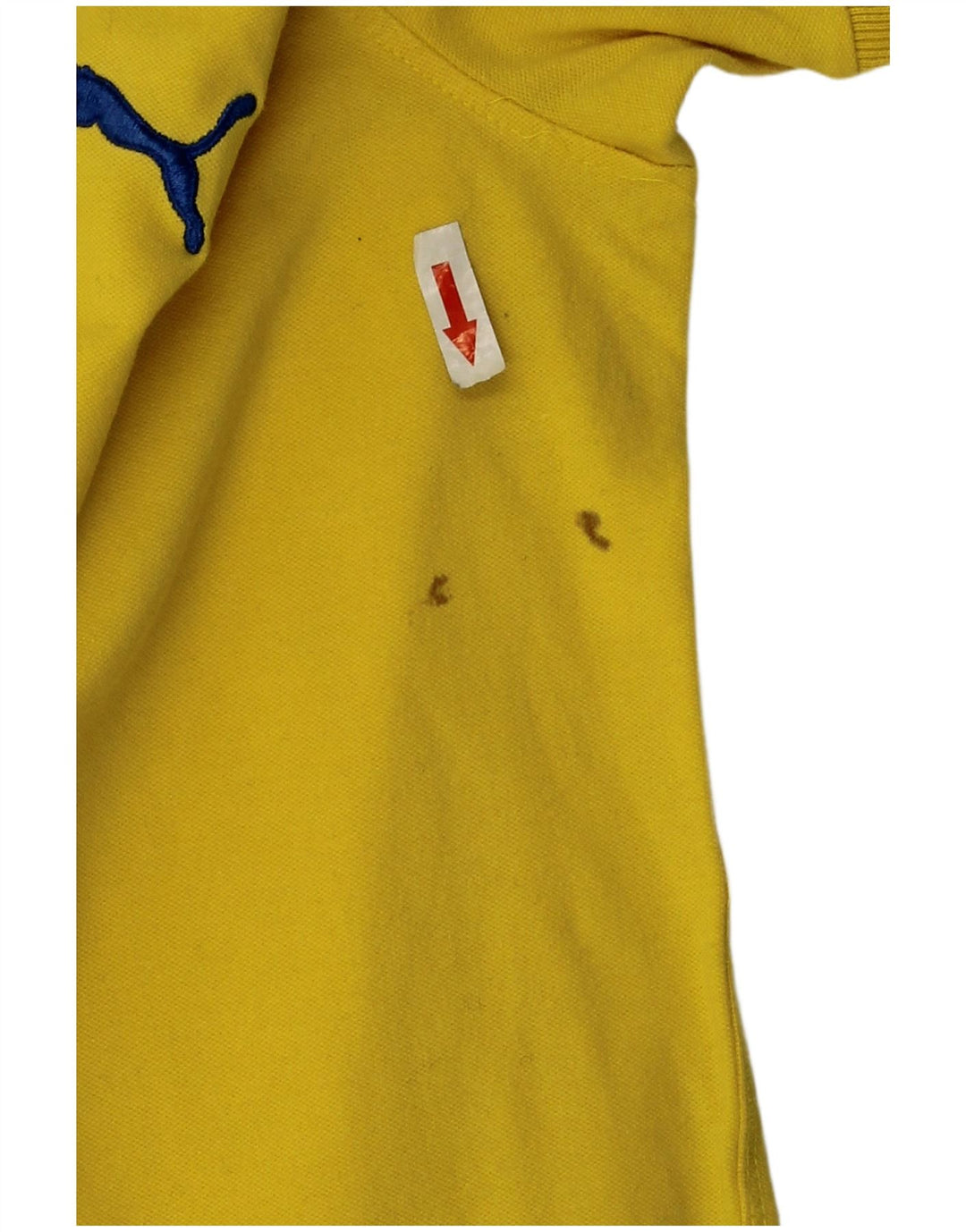 Męska koszulka polo Puma, mała, żółta, bawełniana