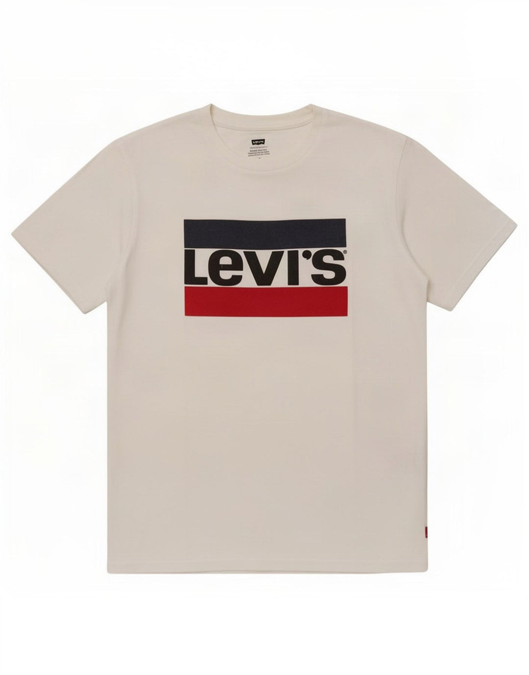 Męska koszulka z grafiką Levi's, średnia, biała bawełna