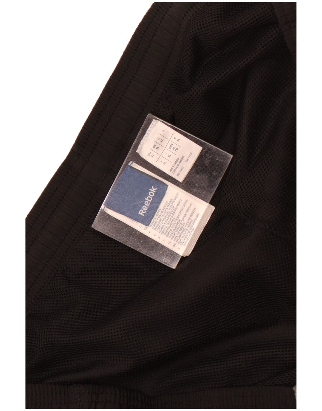 Męskie spodnie dresowe Reebok XL, czarne, poliestrowe