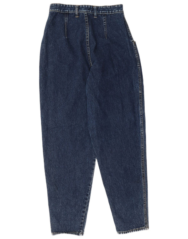 Damskie jeansy z wysokim stanem C&A IT 38 XS W24 L29 Niebieskie bawełniane
