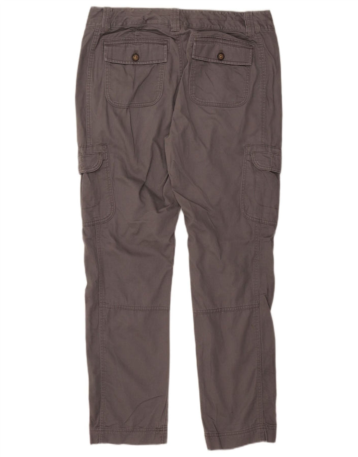 EDDIE BAUER Damskie proste spodnie cargo US 12 Large W35 L30 Szara bawełna
