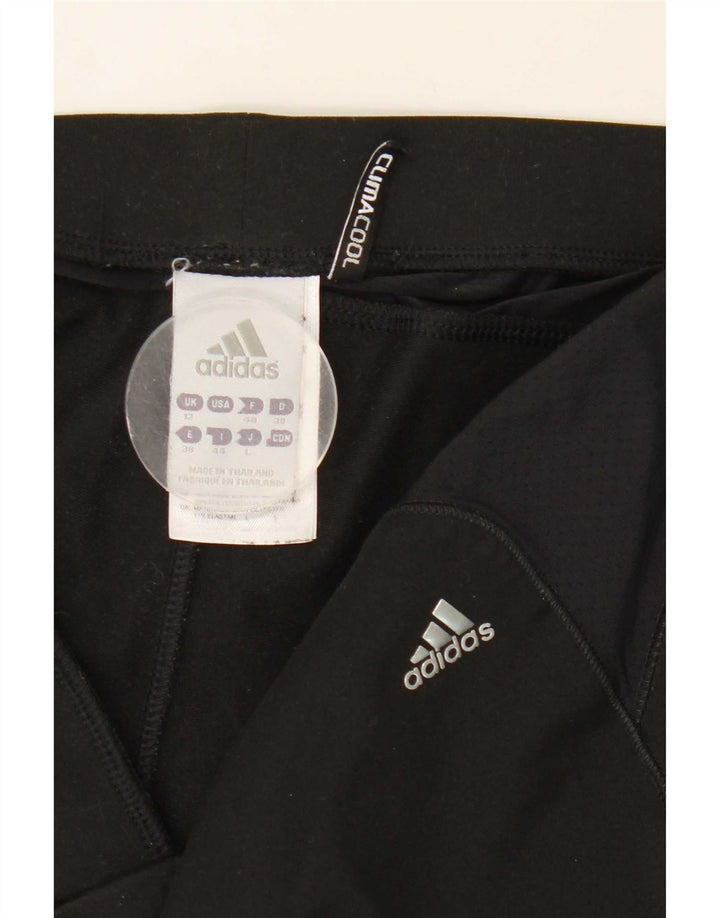 Damskie spodnie dresowe Adidas Climacool UK 12, średni czarny poliester