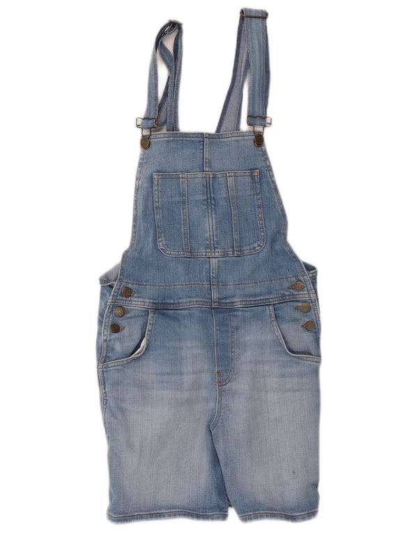 Damskie spodenki ogrodniczki Fat Face UK 10 Small W30 Niebieskie bawełniane