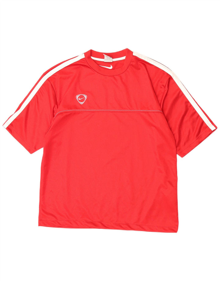 T-shirt męski Nike Top UK 45/47 XL, czerwony, kolorowy poliester