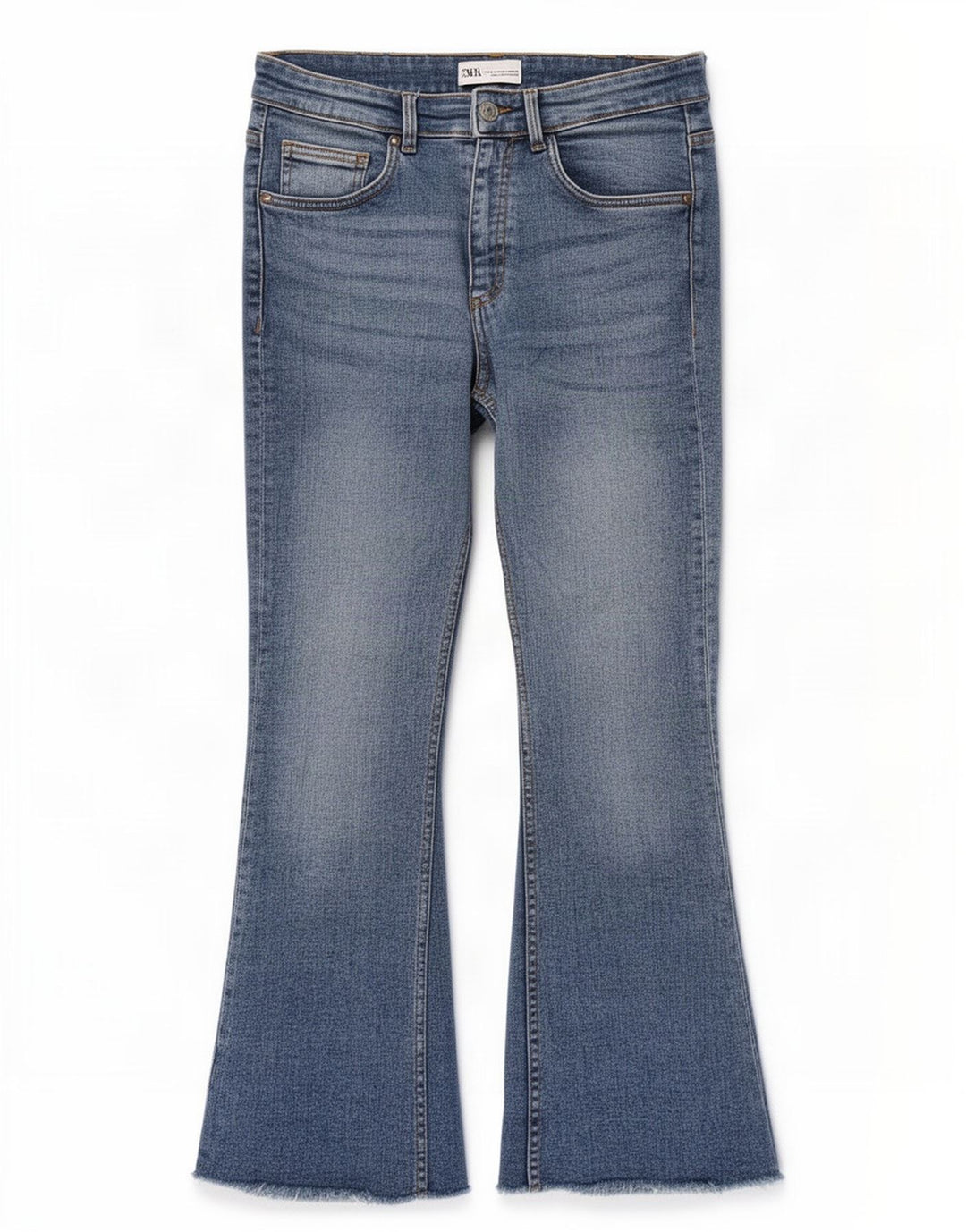 Damskie jeansy rozkloszowane Zara EU 40 Medium W30 L26 Niebieskie