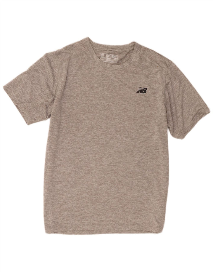 T-shirt męski New Balance, średni szary poliester