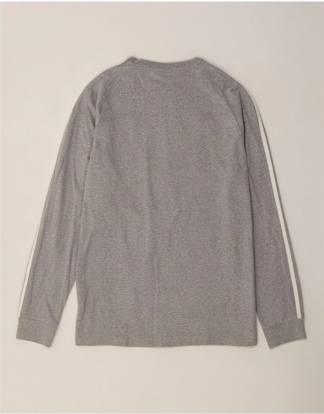Męska koszulka Adidas z długim rękawem, średnia, szara, nakrapiana bawełna