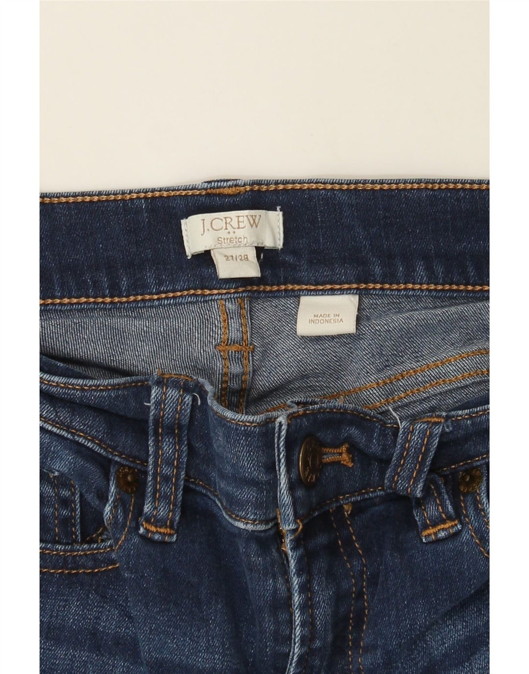 J. CREW Womens Denim Shorts W27 Small  Navy Blue Cotton Vintage J. Crew and Second-Hand J. Crew from Messina Hembry 