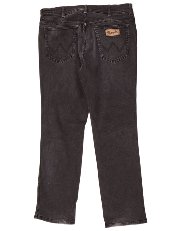 Męskie jeansy Wrangler Texas Straight W36 L32, czarne, bawełniane
